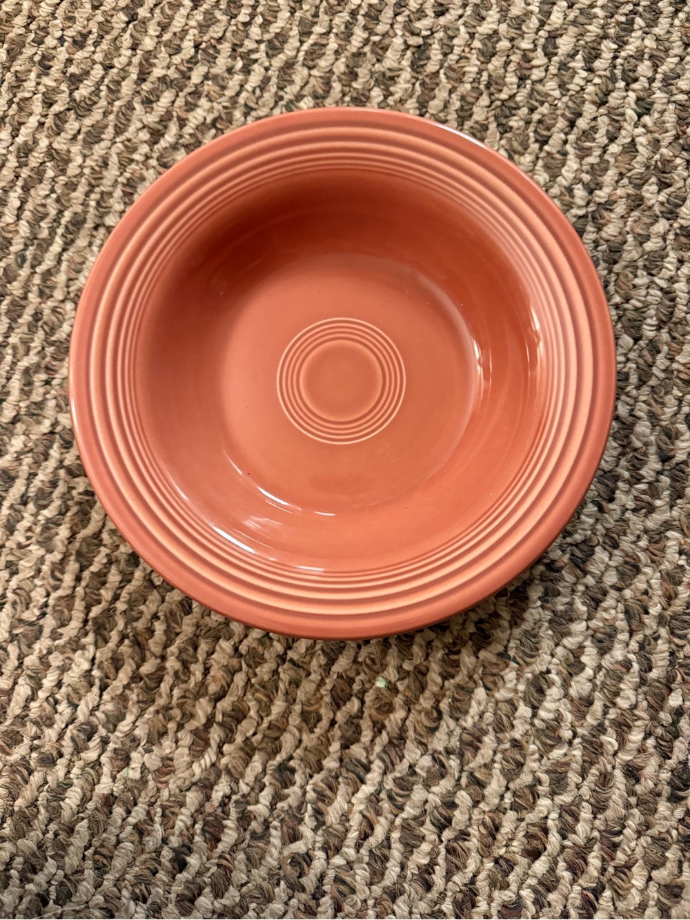 Fiesta Pink Rimmed Serving Bowl